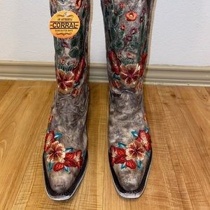 Corral Women's Cactus Inlay Western Boots